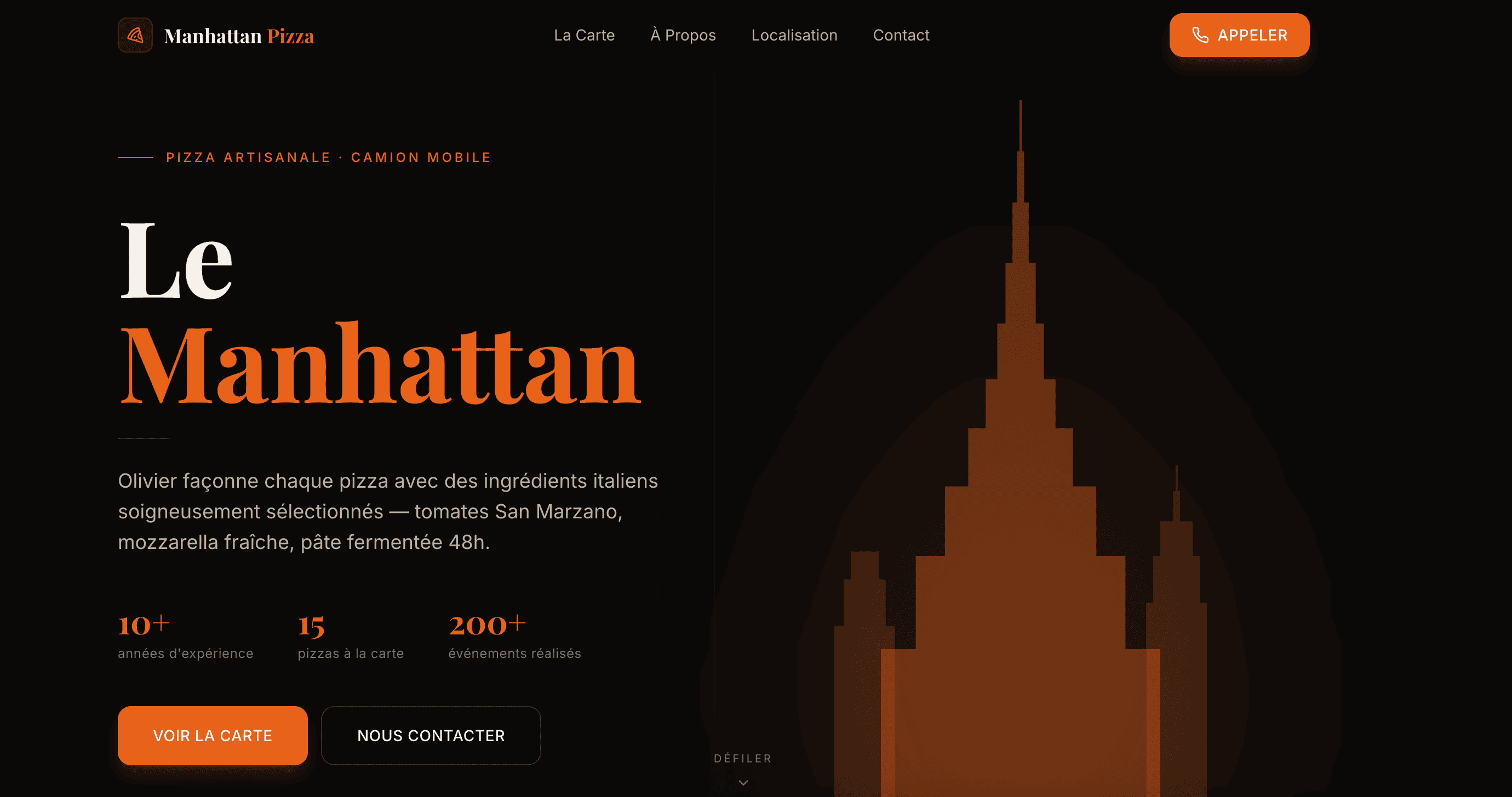 Manhattan pizza